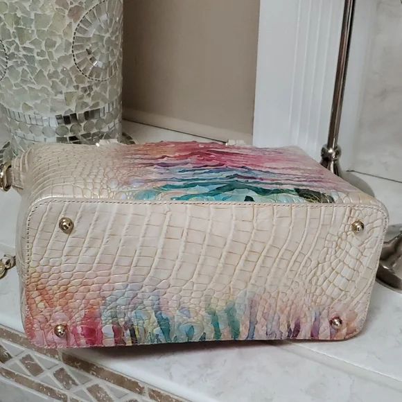 🧡💛 BRAHMIN ENTICE OMBRE Duxbury Satchel & Ady Wallet 💛🧡 - Picture 13 of 13